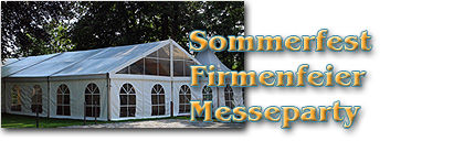 Sommerfest Firmenfeier Messeparty